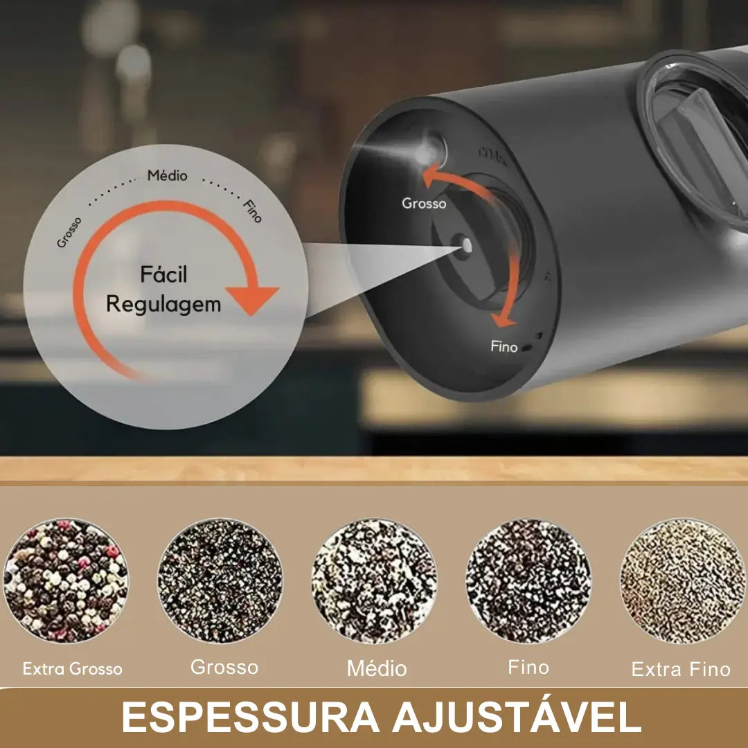 Molino Eléctrico de Especias FK23D-33 — Molienda Automática con un Solo Toque